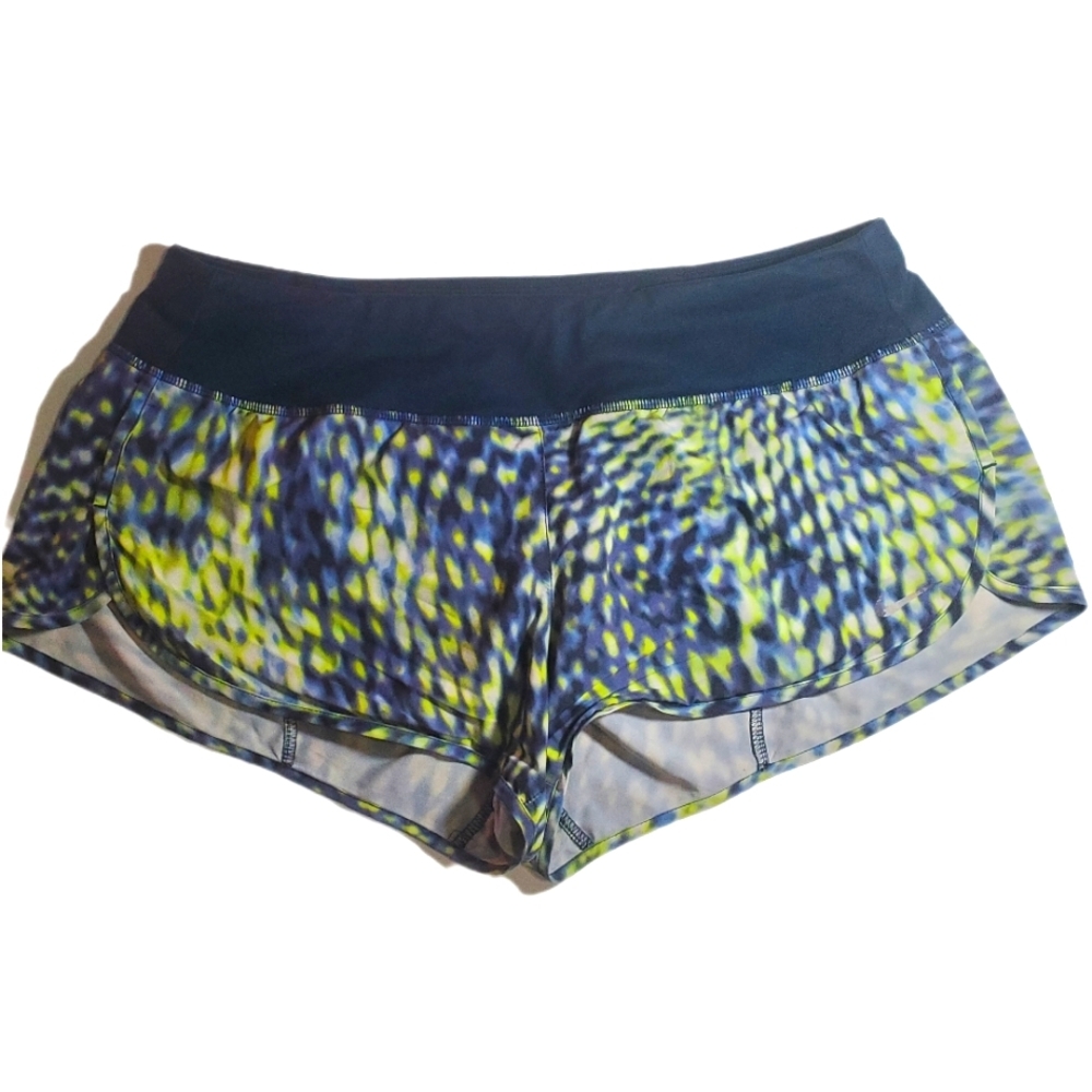 NIKE DRI-FIT Running Track Athletic Shorts Women's M Multicolor Lined  EUC